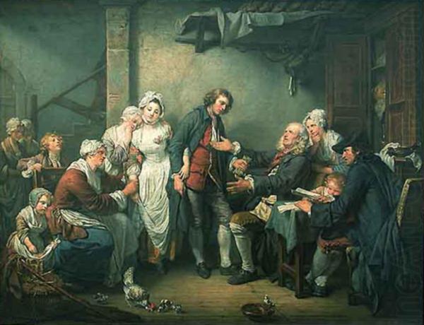 l accordee de village, Jean Baptiste Greuze